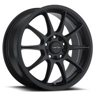 Vision 425 Bane Matte Black Wheel with Painted Finish (15 x 6.5 inches /5 x 112 mm, 38 mm Offset)