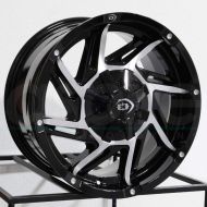 Vision 422 Prowler Gloss Black Machined Face Wheel Finish (18 x 9. inches /6 x 135 mm, 12 mm Offset)