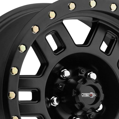  Vision 398 Manx Matte Black Wheel with Painted Finish (16x8/6x139.7mm)