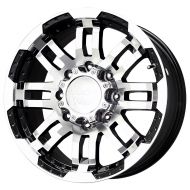 Vision Warrior 375 Gloss Black Wheel with Machined Face (18x8/8x170mm)