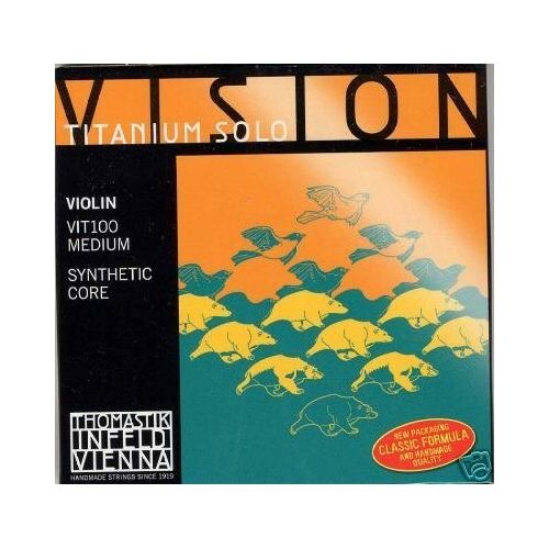  Thomastik Vision Titanium Solo Violin String Set NEW