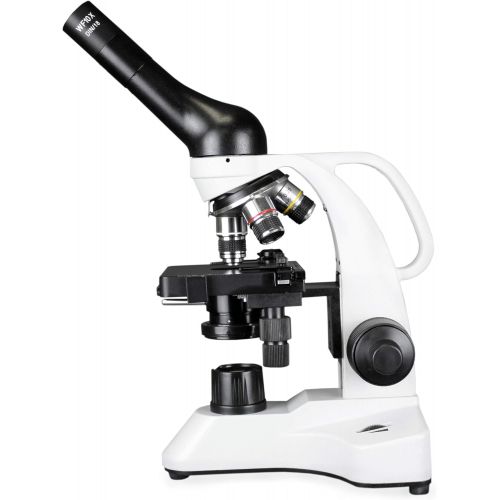  [아마존베스트]Vision Scientific VME0006-100-RC-E2 LED Cordless Microscope, 40-2000X Magnification, LED Illumination with Light Intensity Control,1.25 N.A Abbe Condenser, Built-in Mechanical Stag