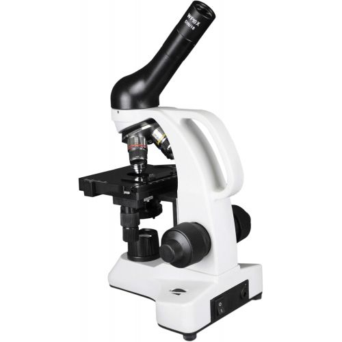  [아마존베스트]Vision Scientific VME0006-100-RC-E2 LED Cordless Microscope, 40-2000X Magnification, LED Illumination with Light Intensity Control,1.25 N.A Abbe Condenser, Built-in Mechanical Stag