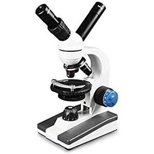  [아마존베스트]Vision Scientific VME0018-T-RC Dual View Elementary Level Compound Microscope, 10x WF & 25x WF Eyepiece, 40x1000x Magnification, Brightfield LED Illumination,Gliding Round Stage,R