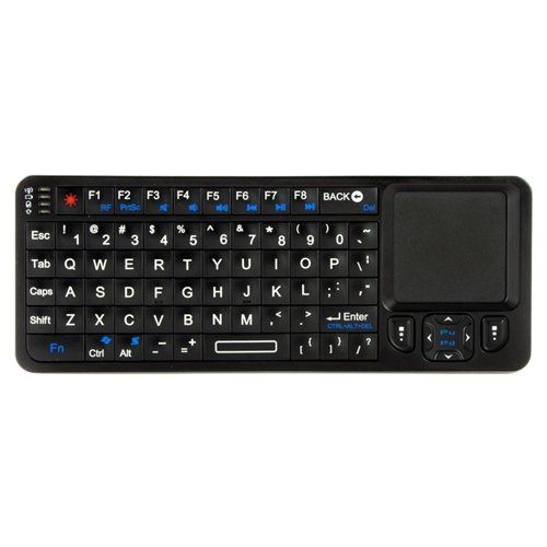  VisionTek CandyBoard Wireless 2.4GHZ RF Mini QWERTY Keyboard with Universal IR TV Remote Control - 900507