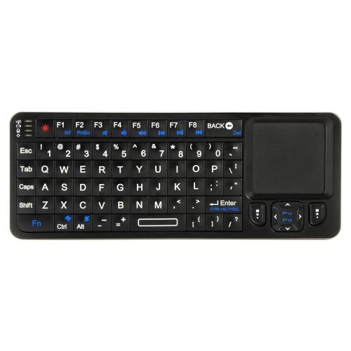  VisionTek CandyBoard Wireless 2.4GHZ RF Mini QWERTY Keyboard with Universal IR TV Remote Control - 900507