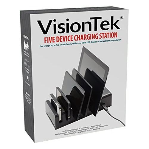  VisionTek 5 Device Charging Station, for USB Chargeable Mobile Device - 900855