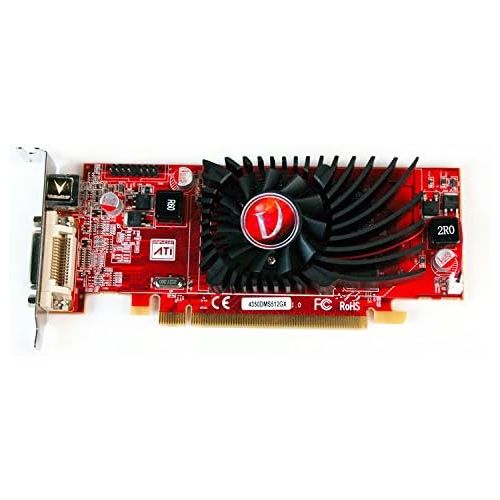  VisionTek Radeon 4350 SFF 512MB DDR2 (2x DVI-I, TV Out) with 2x DVI-I to VGA Adapter Graphics Card - 900273