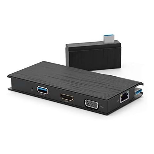  VisionTek VT100 Universal USB 3.0 Portable Dock (HDMI, VGA, Ethernet, SDmicroSD and USB 3.0 Port for PC, MAC, Chrome OS) - 901200