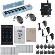 Visionis FPC-5338 One Door Access Control Outswinging Door 600lbs Maglock with VIS-3002 Indoor use only KeypadReader Standalone no software em card compatible 500 users Wireless R