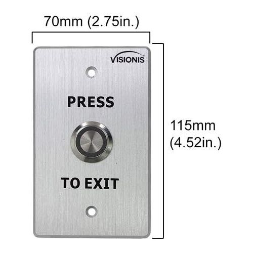  Visionis FPC-5338 One Door Access Control Outswinging Door 600lbs Maglock with VIS-3002 Indoor use only KeypadReader Standalone no software em card compatible 500 users Wireless R