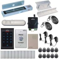 Visionis FPC-5341 One Door Access Control Inswinging Door 600lbs Maglock with VIS-3002 Indoor use only KeypadReader Standalone no software em card compatible 500 users Wireless Re