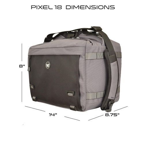  Visiotrek VS-BLK Pixel 18 Camera & Video Recorder Shoulder Bag (Black)