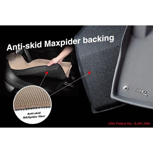  Visit the 3D MAXpider Store 3D MAXpider L1MB10211509 Floor Mat (Front Row Custom Fit All-Weather for Select Mercedes Benz C-Class (W205/ C205) Sedan/Coupe Models-Kagu Rubber), Black