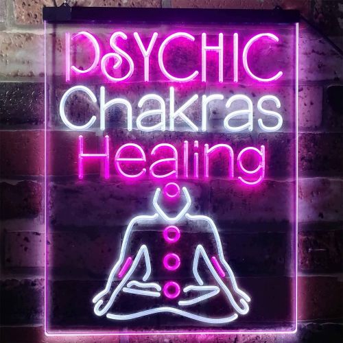  Visit the ADVPRO Store ADVPRO Psychic Chakras Healing Display Shop Dual Color LED Neon Sign White & Purple 8.5 x 12 st6s23-i3183-wp