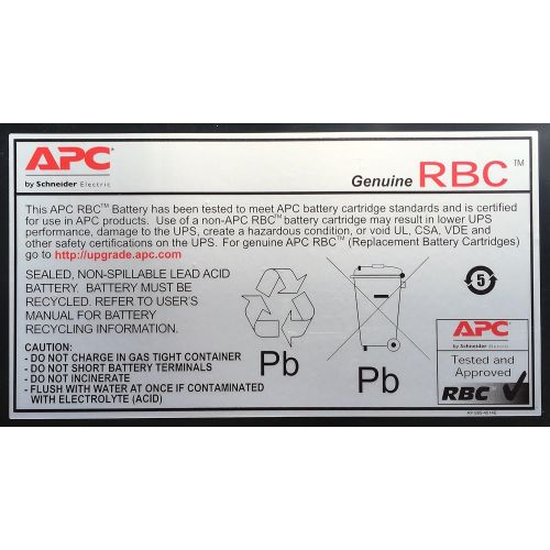  APC UPS Battery Replacement for APC Smart-UPS models SU1400RMXL3U (RBC25)