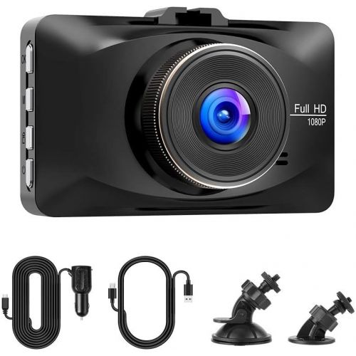  [아마존베스트]APEMAN Dual Dash Cam FHD 1080P Front and Rear Camera for Cars 170 Wide Angle with G-Sensor, GPS, WDR, Loop Recording, Night Vision, Parking Monitoring