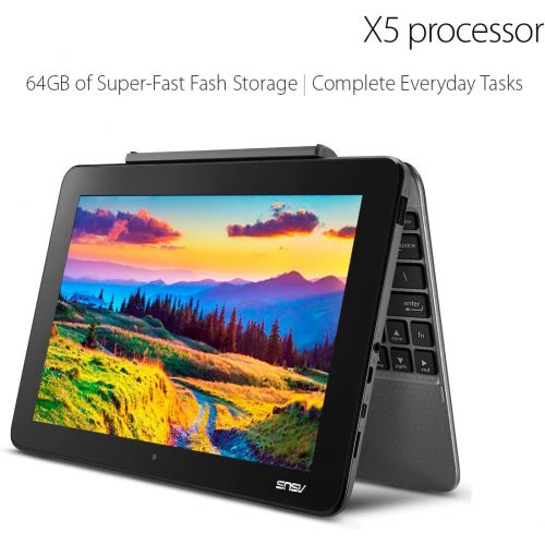 아수스 Visit the ASUS Store ASUS 10.1” Transformer Mini T103HA-D4-GR, 2 in 1 Touchscreen Laptop, Intel Quad-Core, 128GB SSD, Grey, pen and keyboard included
