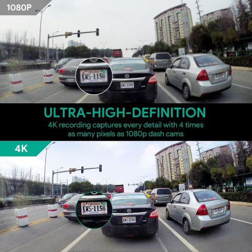  [아마존 핫딜] AUKEY 4K Dash Cam 2880 x 2160P Car Camera with Supercapacitor and 6-Lane Lens Dash Camera for Cars with HDR, Loop Recording, G-Sensor, Motion Detection and 2 Ports USB Car Charger