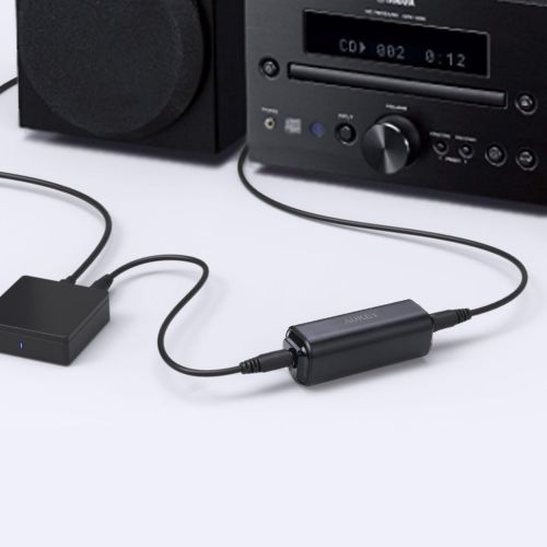  [아마존베스트]AUKEY Ground Loop Noise Isolator for Car Stereo Systems and Home Audio Systems, 3.5mm Audio Cable Included