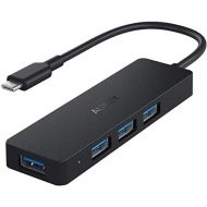 [아마존 핫딜] [아마존핫딜]AUKEY USB C Hub mit 4 USB 3.0 Anschluessen Ultra Slim USB C Adapter fuer MacBook Pro 2018/2017, Google Chromebook Pixelbook, Dell XPS,Samsung S9/S8 und Andere Type C Gerate