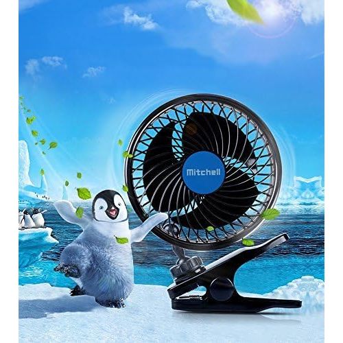  [아마존베스트]Alagoo 12V 6Car Cooling Fan Automobile Vehicle Clip Fan Powerful Quiet Ventilation Electric Car Fans with Adjustable Clip & Cigarette Lighter Plug for Car/Vehicle