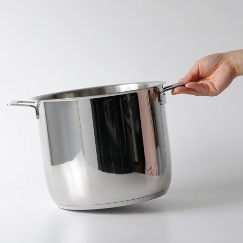  A Di Alessi,AJM10024 POTS & PANS, Stockpot in 1810 stainless steel mirror polished,9 qt 10 oz