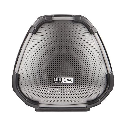  Altec Lansing VersA Smart Portable Bluetooth Speaker with Amazon Alexa Voice Assistant, Black and Silver