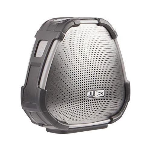  Altec Lansing VersA Smart Portable Bluetooth Speaker with Amazon Alexa Voice Assistant, Black and Silver