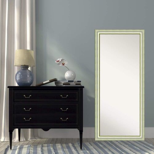  Visit the Amanti Art Store Amanti Art Vegas Burnished Silver Floor/Leaner Mirror, Full Length