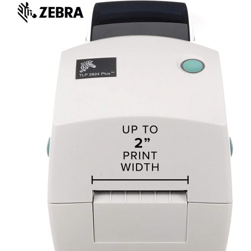  [아마존베스트]Amazon Renewed ZEBRA- TLP2824 Plus Thermal Transfer Desktop Printer for Labels, Receipts, Barcodes, Tags, and Wrist Bands - Print Width of 2 in - Serial and USB Port Connectivity (Renewed)