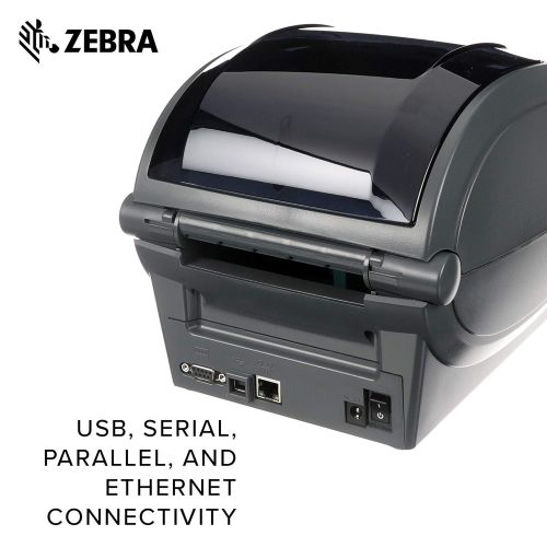  [아마존베스트]Amazon Renewed Zebra - GX430t Thermal Transfer Desktop Printer for Labels, Receipts, Barcodes, Tags, and Wrist Bands - Print Width of 4 in - USB, Serial, Parallel, and Ethernet Connectivity (Rene