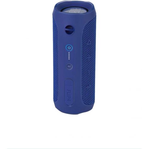 제이비엘 JBL FLIP 4 IPX7 WATERPROOF WIRELESS PORTABLE BLUETOOTH RECHARGEABLE USB SPEAKER (Blue) (Certified Refurbished)