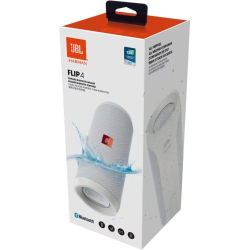 제이비엘 JBL FLIP 4 IPX7 WATERPROOF WIRELESS PORTABLE BLUETOOTH RECHARGEABLE USB SPEAKER (Blue) (Certified Refurbished)