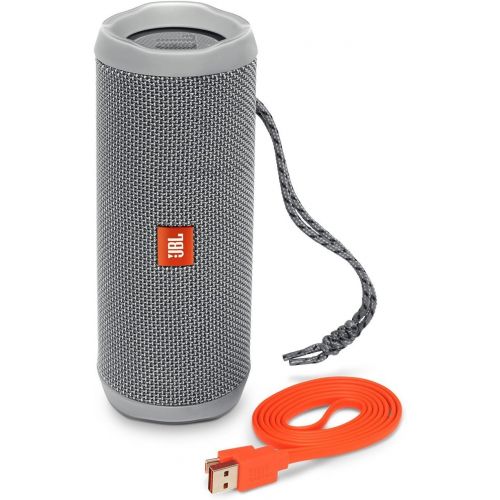 제이비엘 JBL FLIP 4 IPX7 WATERPROOF WIRELESS PORTABLE BLUETOOTH RECHARGEABLE USB SPEAKER (Blue) (Certified Refurbished)