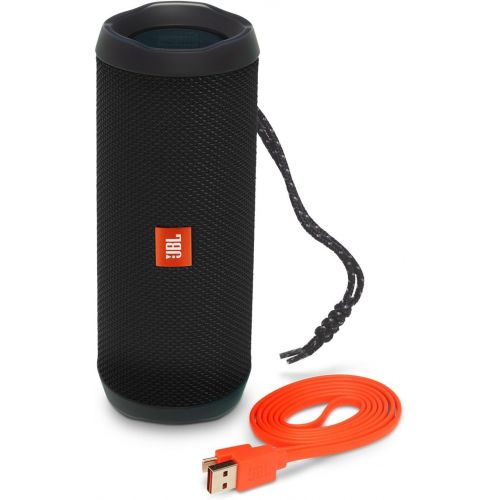 제이비엘 JBL FLIP 4 IPX7 WATERPROOF WIRELESS PORTABLE BLUETOOTH RECHARGEABLE USB SPEAKER (Blue) (Certified Refurbished)