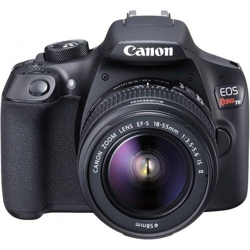 캐논 Canon EOS Rebel T6 Digital SLR Camera Kit with EF-S 18-55mm f3.5-5.6 IS II Lens, Built-in WiFi and NFC - Black (Certified Refurbished)