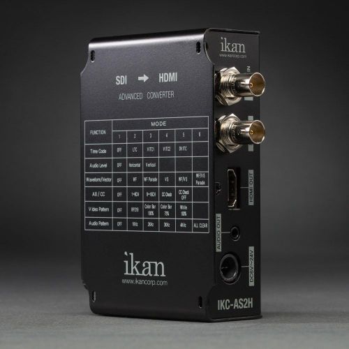  Ikan IKC-AS2H Advanced SDI to HDMI Converter (Black) (Certified Refurbished)