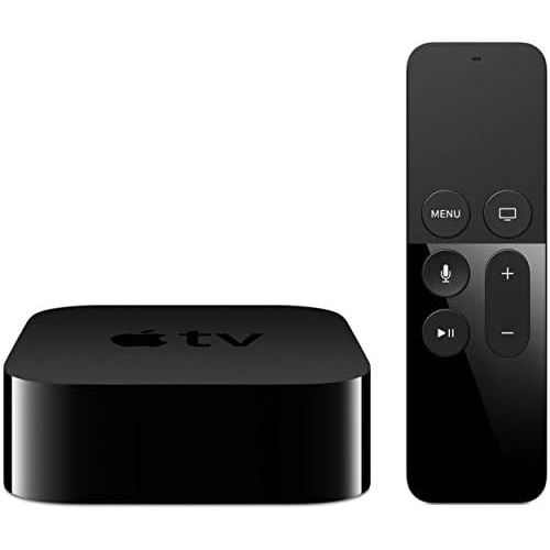 애플 Apple TV 4K HD 32GB Streaming Media Player HDMI with Dolby Digital and Voice search by Asking the Siri Remote, Black, MQD22LLA-32G (Refurbished)