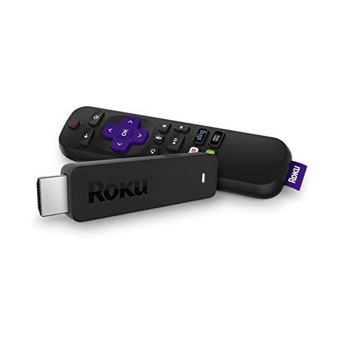  Roku Streaming Stick | Portable, power-packed player with voice remote with TV power and volume (2017) (Certified Refurbished)