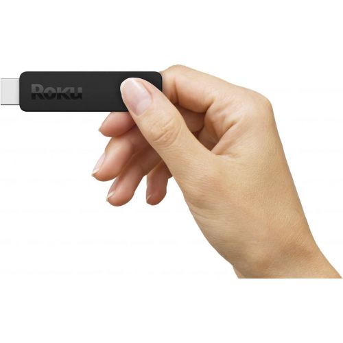  Roku Streaming Stick | Portable, power-packed player with voice remote with TV power and volume (2017) (Certified Refurbished)