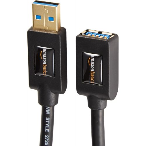  Visit the AmazonBasics Store AmazonBasics USB 3.0 Extension Cable - A-Male to A-Female Extender Cord - 6 Feet (2 Pack)