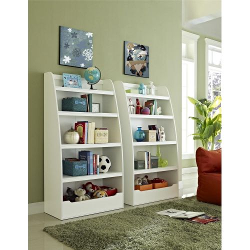  Ameriwood Home Hazel Kids 4 Shelf Bookcase, White
