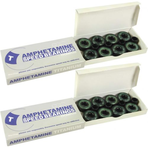  Amphetamine TITANIUM ABEC 7 Inline Skate Hockey Bearings SET (16)