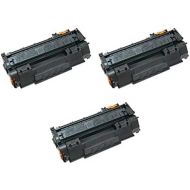 Amsahr Remanufactured Toner Cartridge Replacement for HP CB435A (Black, 3-Pack)