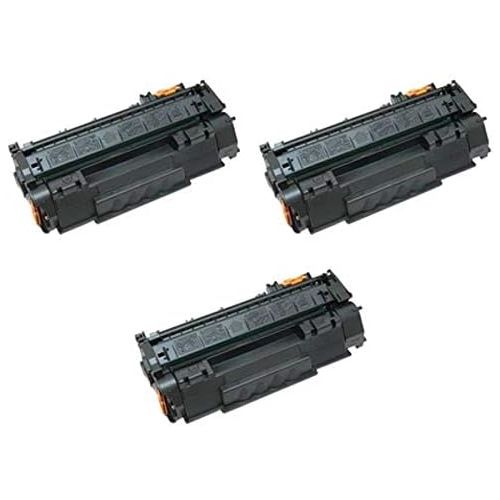  Amsahr Remanufactured Toner Cartridge Replacement for HP CB435A (Black, 3-Pack)