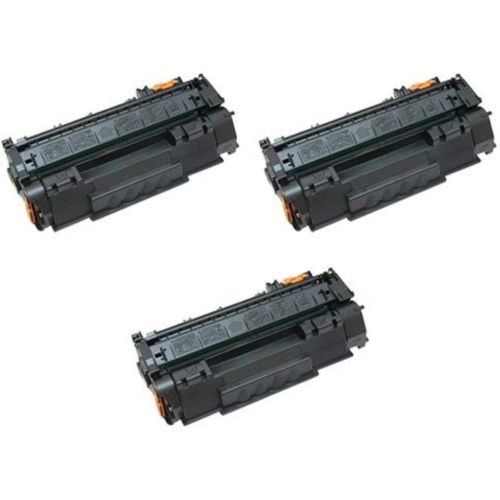  Amsahr Remanufactured Toner Cartridge Replacement for HP CB435A (Black, 3-Pack)