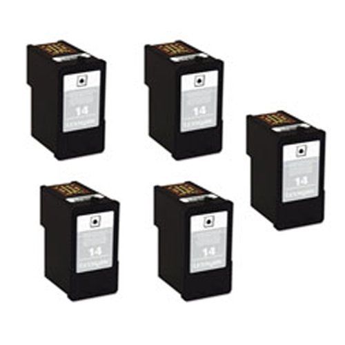  Amsahr 18C1954 Lexmark X2690 Remanufactured Replacement Ink Cartridges - Includes Five Black Cartridges Ink