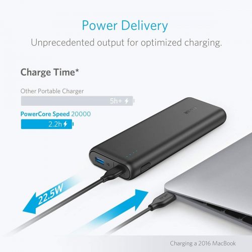 앤커 [아마존핫딜][아마존 핫딜] Anker PowerCore Speed 20000 Pd, 20100mAh Portable Charger & 30W Power Delivery Charger Bundle, Input & Output Type C Power Bank for MacBook Air/Ipad Pro 2018, iPhone 11/ Pro/X, Mac