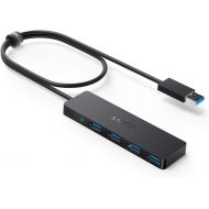 [아마존베스트]Anker [Upgraded Version] 4-Port USB 3.0 Hub, Ultra-Slim Data Hub with 2 ft Extended Cable for MacBook, Mac Pro, Mac Mini, iMac, Surface Pro, XPS, PC, Flash Drive, Mobile HDD [Charg